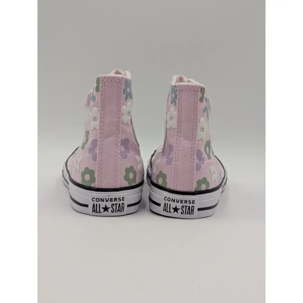Converse Girls Youth Size 13.5 Chuck Taylor All Star 1V High Top Pink Sneakers